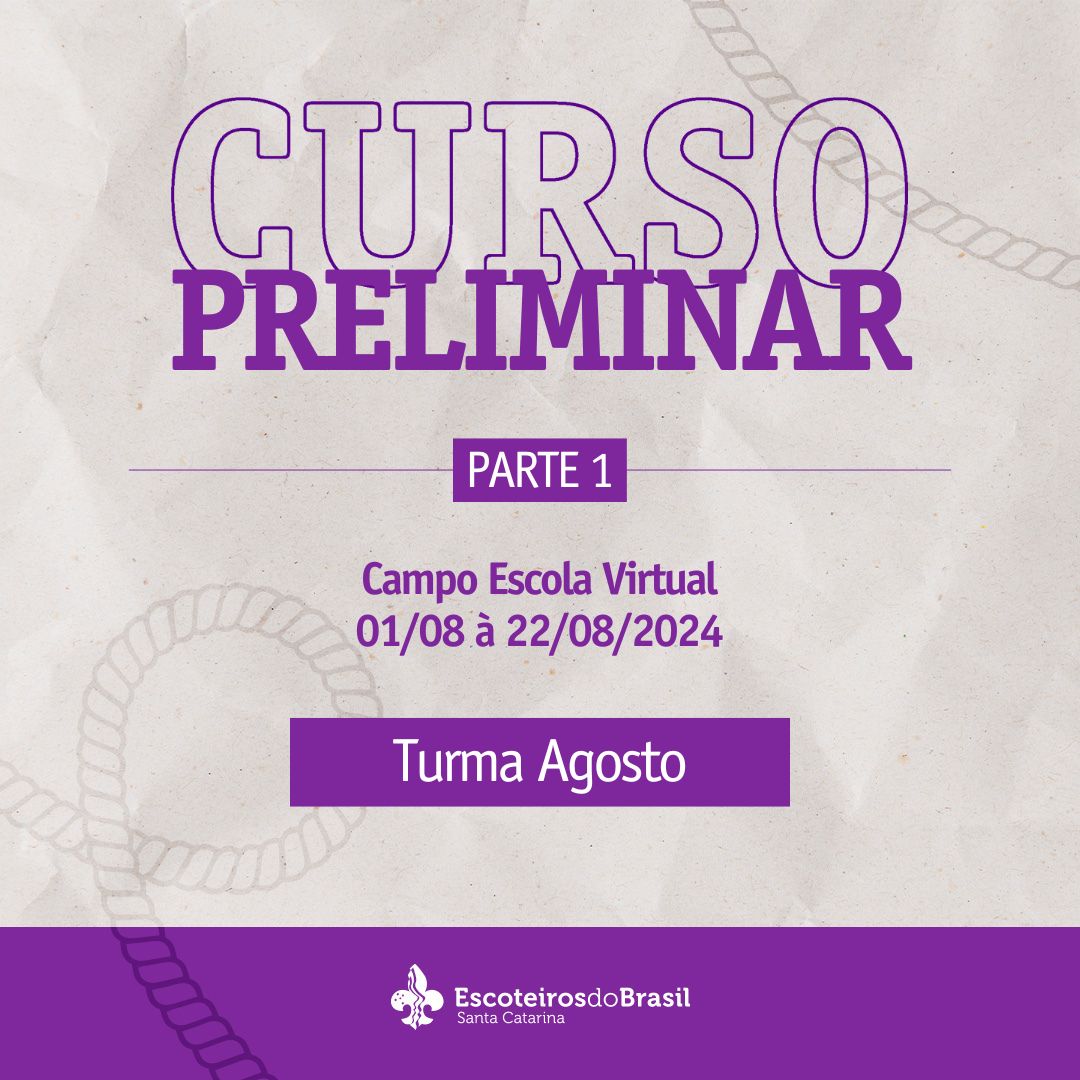 Curso Preliminar SC - Parte 1 - Turma Agosto - 2024